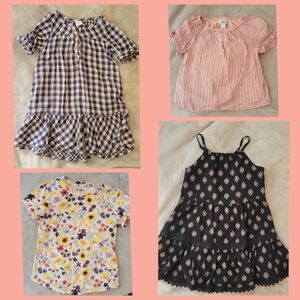 Floral and Gingham Kids Tops Set